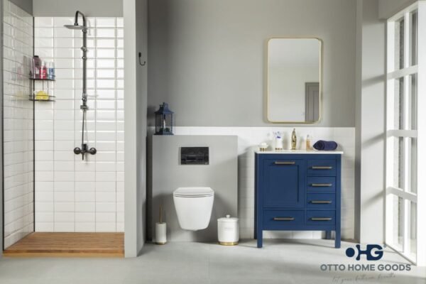 Ashley 30" Blue Bathroom Cabinet