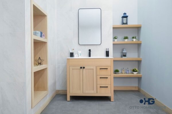 Aria Natural OAK 36" Bathroom Cabinet
