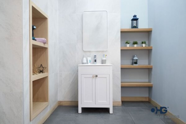 Aria White 24" Bathroom Cabinet