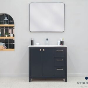 Frame Dark Gray 36" Bathroom Cabinet