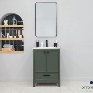 Frame Pine Green 24" Bathroom Cabinet