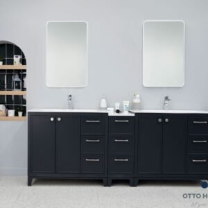 Frame Dark Gray 84" Bathroom Cabinet