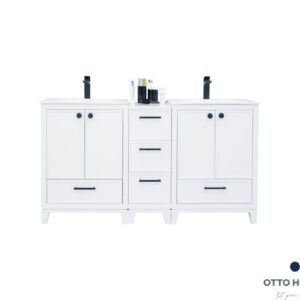 Frame White 60" Bathroom Cabinet