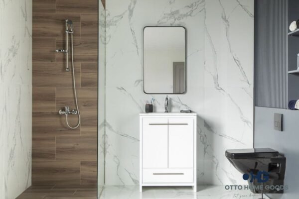 Arte 26" White Bathroom Cabinet
