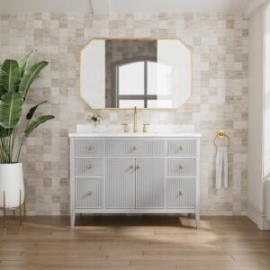 Aveline 48 Inch Freestanding Bathroom Vanity With Top